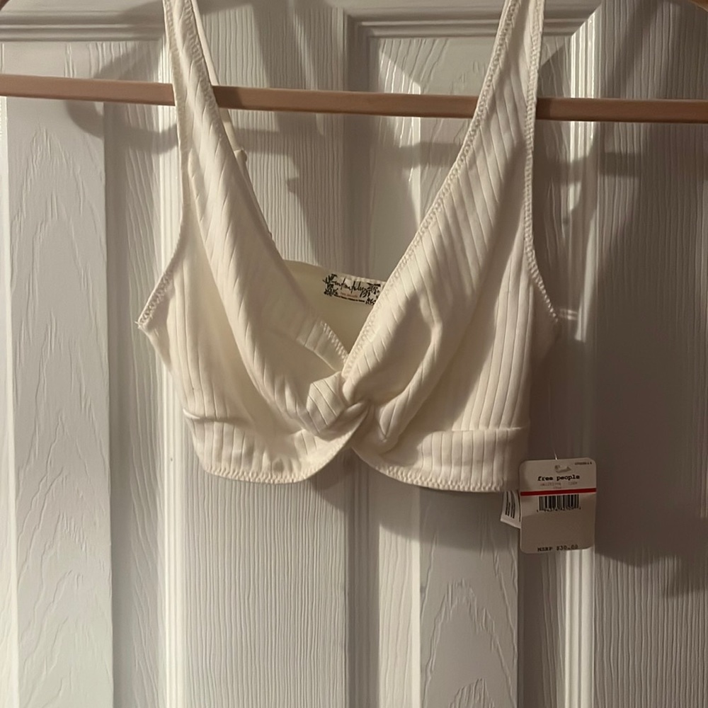 free people twist crop top